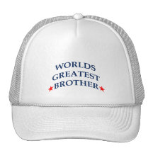 Worlds Greatest Brother Mesh Hats