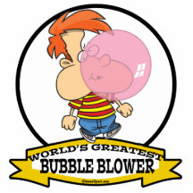 WORLDS GREATEST BUBBLE BLOWER KIDS CARTOON CUT OUT