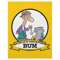 WORLDS GREATEST BUM MEN CARTOON FULL COLOR FLYER