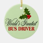 World's Greatest Bus Driver Christmas Tree Ornaments