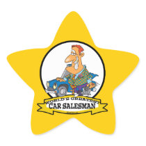 WORLDS GREATEST CAR SALESMAN II CARTOON STICKERS