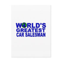 World's Greatest Car Salesman Postcard