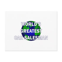 World's Greatest Car Salesman Postcard