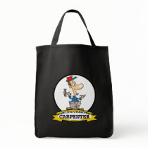 WORLDS GREATEST CARPENTER MEN CARTOON TOTE BAG