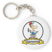 WORLDS GREATEST CARPENTER MEN CARTOON KEYCHAIN