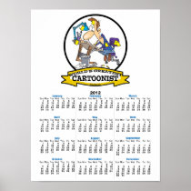 WORLDS GREATEST CARTOONIST MEN CARTOON PRINT