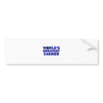 World's Greatest Cashier Bumper Sticker