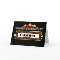 World's Greatest Cashier Cards