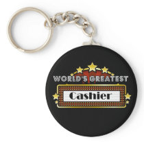 World's Greatest Cashier Keychains