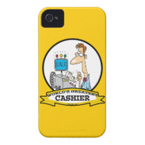 WORLDS GREATEST CASHIER MEN CARTOON IPHONE 4 COVERS
