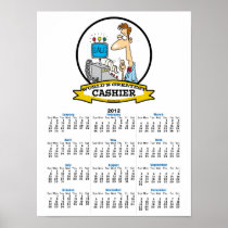 WORLDS GREATEST CASHIER MEN CARTOON POSTERS