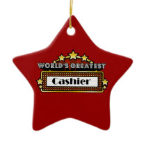 World's Greatest Cashier Ornaments