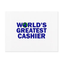 World's Greatest Cashier Post Card
