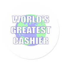 World's Greatest Cashier Sticker