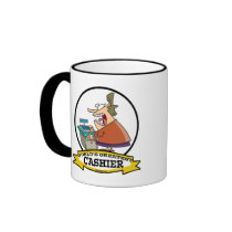 WORLDS GREATEST CASHIER WOMEN CARTOON COFFEE MUGS