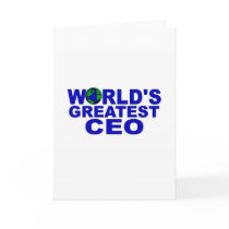 World's Greatest CEO Greeting Cards