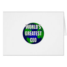 World's Greatest CEO Greeting Cards