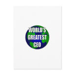 World's Greatest CEO Post Card