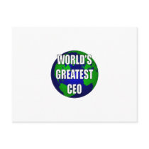 World's Greatest CEO Postcard