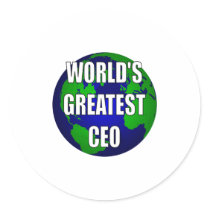 World's Greatest CEO Stickers