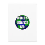 World's Greatest CFO Postcard