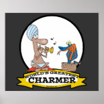 WORLDS GREATEST CHARMER MEN CARTOON POSTER