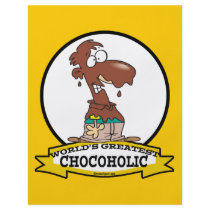 WORLDS GREATEST CHOCOHOLIC CARTOON FULL COLOR FLYER