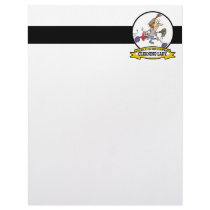 WORLDS GREATEST CLEANING LADY CARTOON LETTERHEAD
