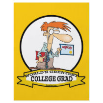 WORLDS GREATEST COLLEGE GRAD MEN CARTOON FULL COLOR FLYER