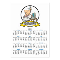 WORLDS GREATEST COMPUTER DOCTOR MEN CARTOON BUSINESS CARD TEMPLATES