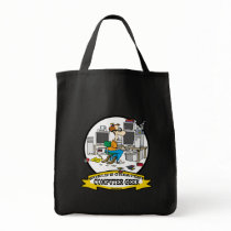 WORLDS GREATEST COMPUTER GEEK MEN CARTOON TOTE BAGS
