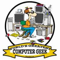 WORLDS GREATEST COMPUTER GEEK MEN CARTOON CUT OUT