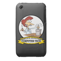 WORLDS GREATEST COMPUTER TECH WOMEN CARTOON IPHONE 3 COVER