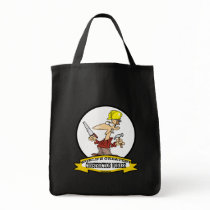 WORLDS GREATEST CONSTRUCTION WORKER CARTOON BAGS