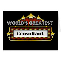 World's Greatest Consultant Greeting Card