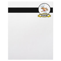 WORLDS GREATEST COOK MEN CARTOON CUSTOM LETTERHEAD