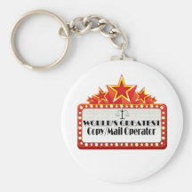 World's Greatest Copy Mail Operator Keychain