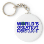 World's Greatest Cosmetologist keychains
