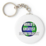 World's Greatest Cosmetologist keychains