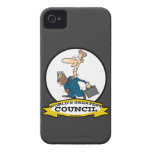 WORLDS GREATEST COUNCIL MEN CARTOON iPhone 4 Case-Mate CASES