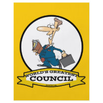 WORLDS GREATEST COUNCIL MEN CARTOON FLYER DESIGN