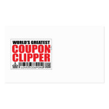 World's Greatest Coupon Clipper Business Card Templates