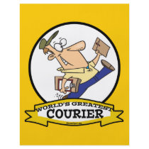 WORLDS GREATEST COURIER MEN CARTOON FLYER DESIGN