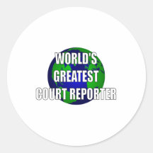 World's Greatest Court Reporter Sticker