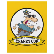 WORLDS GREATEST CRANKY COP MEN CARTOON FLYERS
