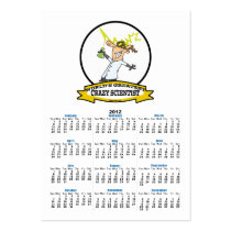 WORLDS GREATEST CRAZY SCIENTIST CARTOON BUSINESS CARD TEMPLATE