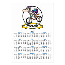 WORLDS GREATEST CYCLIST MEN CARTOON BUSINESS CARD