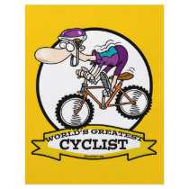 WORLDS GREATEST CYCLIST MEN CARTOON CUSTOM FLYER