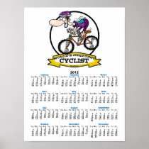 WORLDS GREATEST CYCLIST MEN CARTOON POSTERS