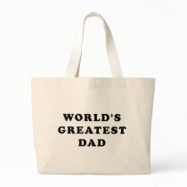 World's Greatest Dad Canvas Bags